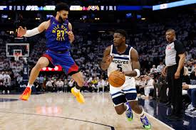 Nuggets fire explosive second quarter to tie Timberwolves